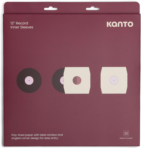 KANTO TT-IS20 12IN INNER SLVS POLY-LINED PAPER 20P