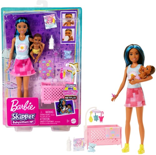 BARBIE SKIPPER BABYSITTER PLAYSET LATINA