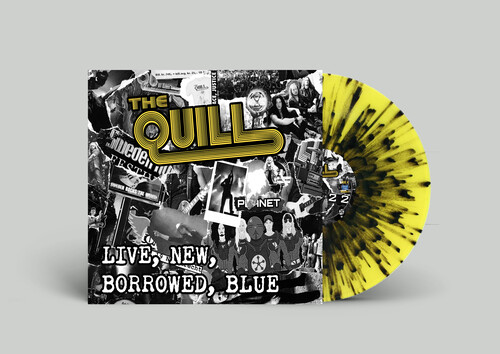 The Quill - Live, New, Borrowed, Blue - Black Yellow Splatter
