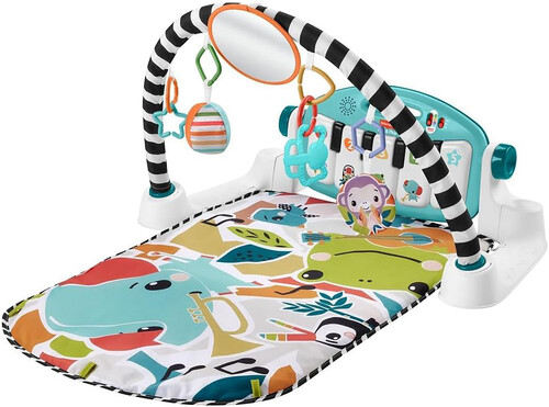 Fisher Price Glow and Grow Kick & Play Piano Gym, Blue