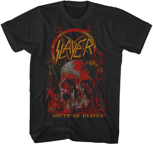 SLAYER SOUTH OF HEAVEN TSHIRT MED BLK TS4417SLAA2