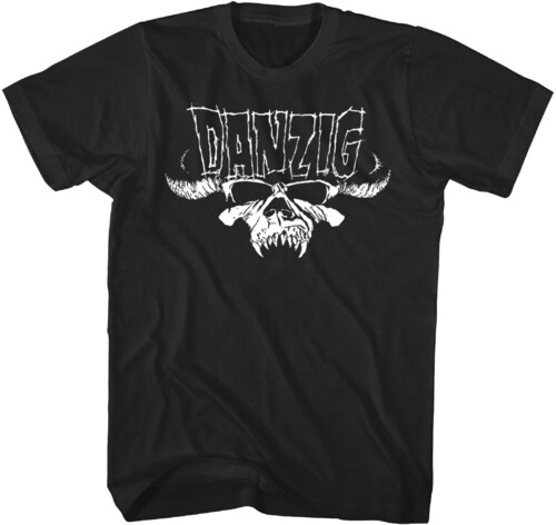 DANZIG SKELLY LOGO TSHIRT LARGE BLK TS4402DANA3