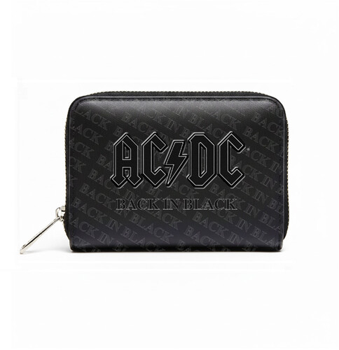 ROCKSAX AC/ DC BACK IN BLACK LOGO PURSE BLACK