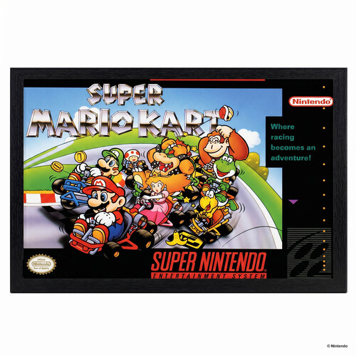 SUPER MARIO KART - COVER 11X17 FRAMED GEL COAT