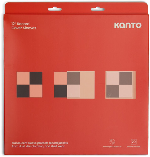 KANTO TT-CS20 OUTER 12IN LP COVER SLEEVES 20 PACK