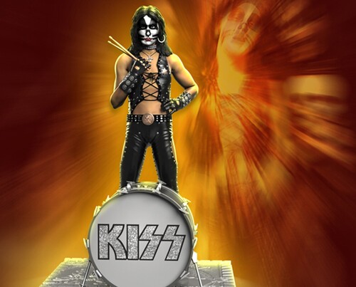 Kiss - Knucklebonz - KISS - Peter Criss (HTH) Rock Iconz Statue