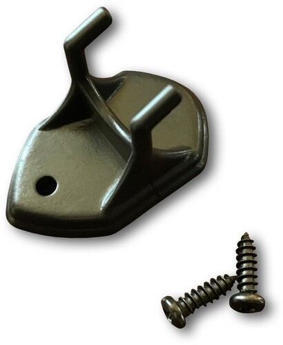 Guitar Wall Hangers Black Metal 1:4 Scale Miniature Guitar 2 Pack