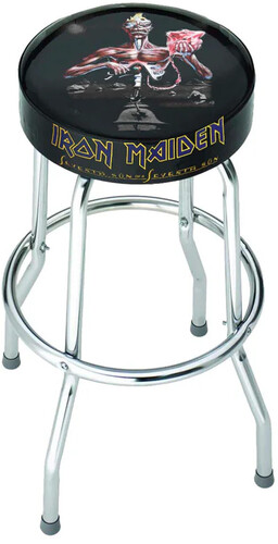 ROCKSAX IRON MAIDEN 7TH SON BAR STOOL BLK/ CHRM