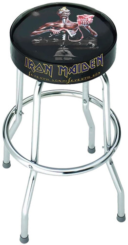 ROCKSAX IRON MAIDEN 7TH SON BAR STOOL BLK/ CHRM