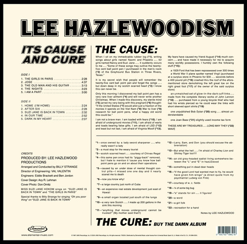 Lee Hazlewoodism: Its Cause & Cure [Import]