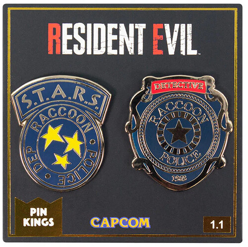 PIN KINGS RESIDENT EVIL ENAMEL PIN BADGE SET 1.1