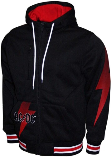AC/ DC BOLT DK PO HOODIE LG SLV 3X LG BK M2431ADA6