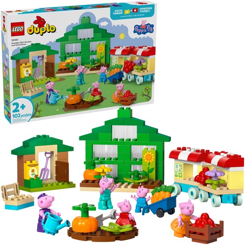 DUPLO PEPPA PIG GRANDPA PIGS GARDEN AND GREENHOUSE