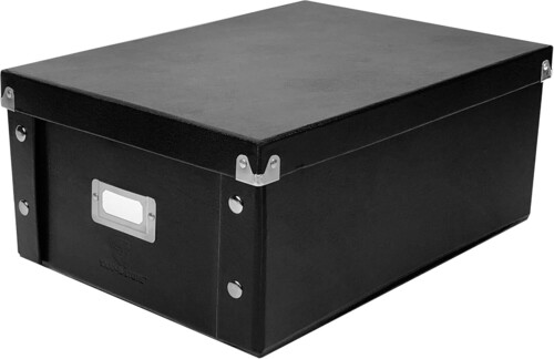 CDボックス2点 Snap-N-Store - Double Wide CD Storage Box 2-Pack - Black SNS01532