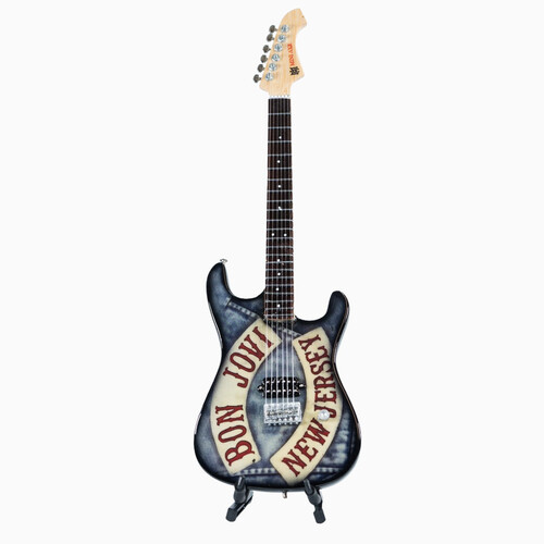 MINI AXE BON JOVI DENIM/ NEW JERSEY MINI GUITAR