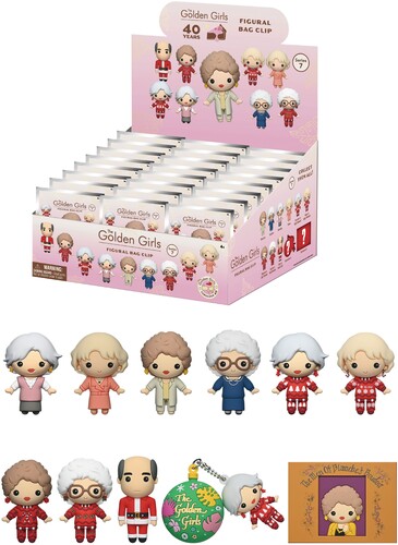 GOLDEN GIRLS SEASONAL 3D FOAM BAG CLIP 24CT PDQ