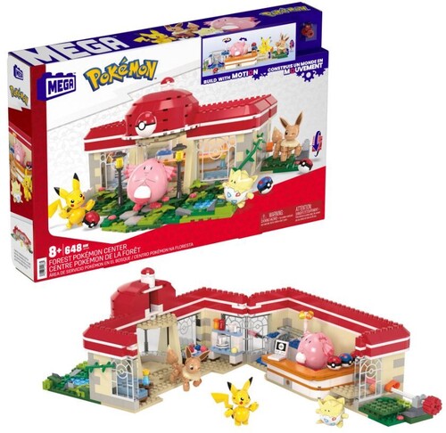 POKEMON FOREST POKEMON CENTER BUILDING TOY SET