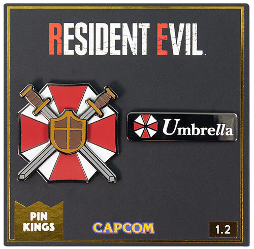 PIN KINGS RESIDENT EVIL ENAMEL PIN BADGE SET 1.2