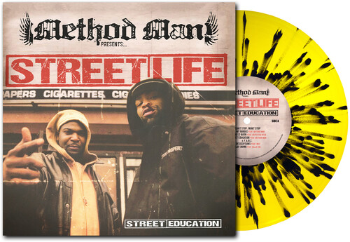 Method Man Presents Streetlife - Street Education 20th Anniversary - Yellow & Black vinyl record cover