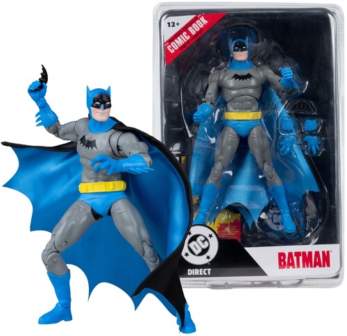 DC DIRECT 7IN FIGURE WITH COMIC BATMAN 1 FIG