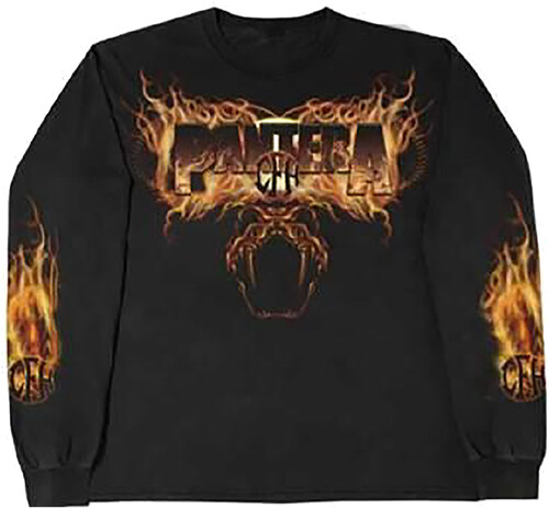 Pantera - Pantera Snake In Flames Black Ls T-Shirt Xl (Blk)