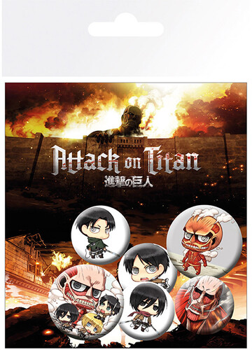 Attack On Titan - Badge Pack - Chibi (Season 1)