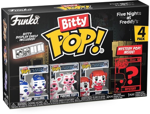 BITTY POP FIVE NIGHTS AT FREDDYS BALLORA 4 PACK