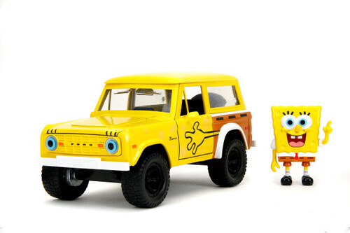 Jada Toys - 1:24 Spongebob Squarepants - Hollywood Rides - 1972 Ford Bronco with SpongeBob Figure