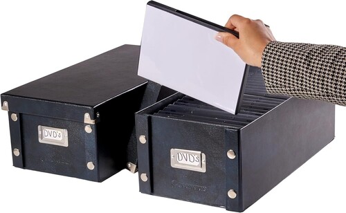 SNAP-N-STORE DVD STORAGE BOX 2 PK BLK SNS01618-AMZ