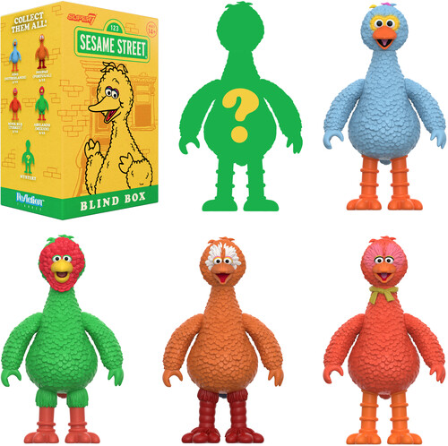 Super7 - Sesame Street - Reaction Blind Box Wv5 - Big Birds from Around the World - 12pc Flat