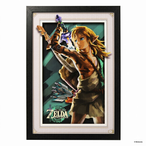 TOTK - PRIMAL LINK 11X17 FRAMED FAUX MATTED