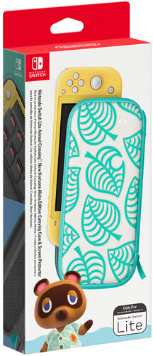 Switch Accessory:  Case - Nintendo Animal Crossing:  New Horizons Aloha Edition Switch Lite Carrying Case & Screen Protector