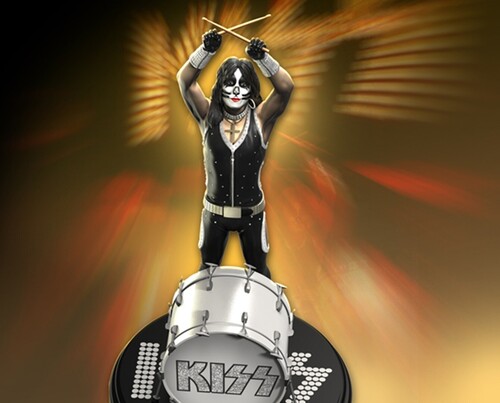 Kiss - Knucklebonz - KISS - Peter Criss (Alive!) Rock Iconz Statue