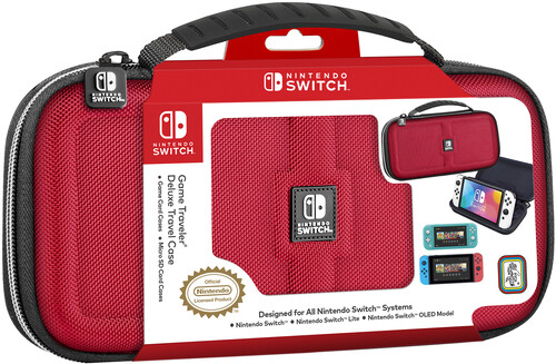 Switch Accessory: Case - RDS Game Traveler Deluxe - Red: Officially Licensed by Nintendo