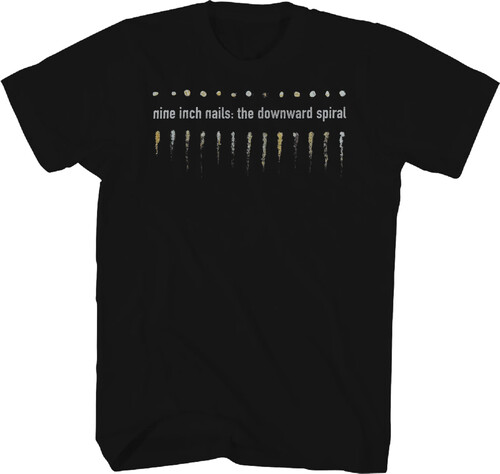 NINE INCH NAILS DOWNWARD SPIRAL TSHIRT 2XL BLACK