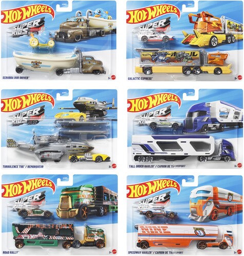Mattel - Hot Wheels Super Rigs 6-Piece F Assortment