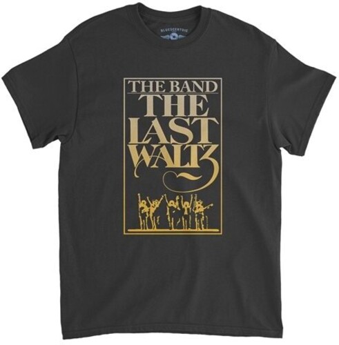 The Band - Last Waltz Gold Logo - Heavy Cotton T-Shirt - Large Black