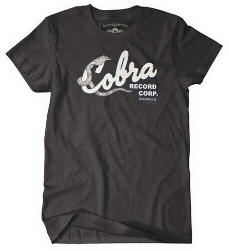 COBRA RECORDS T SHIRT BLACK LARGE