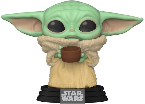 POP STAR WARS MANDALORIAN THE CHILD WITH CUP