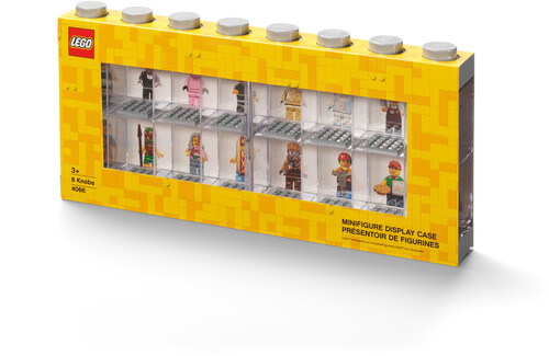 LEGO MINIFIGURE DISPLAY CASE 16 IN GREY