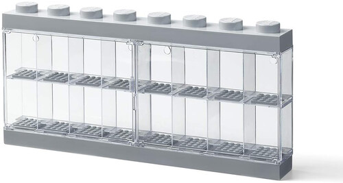 LEGO MINIFIGURE DISPLAY CASE 16 IN GREY
