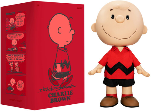 PEANUTS SUPERSIZE VINYL CHARLIE BROWN (RED SHIRT)