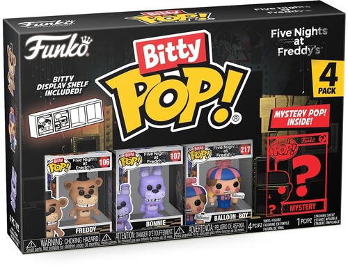 BITTY POP FIVE NIGHTS AT FREDDYS FREDDY 4 PACK