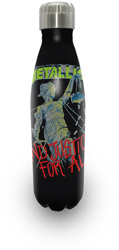 ROCKSAX METALLICA JUSTICE DRINK BOTTLE 16.9 OZ BLK