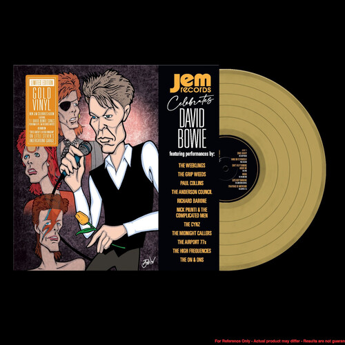 Various Artists - Jem Records Celebrates David Bowie vinyl record cover