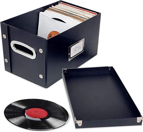 Snap-N-Store - 45 RPM Vinyl Storage Box - Black SNS02079