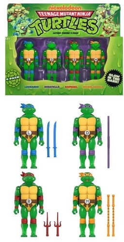 TEENAGE MUTANT NINJA TURTLES REACTION+ FIGURES - M