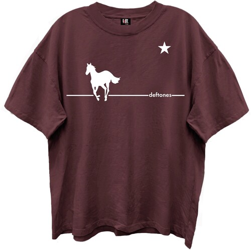 DEFTONES WHITE PONY TEE GIANT VINTAGE MAHOGANY LRG