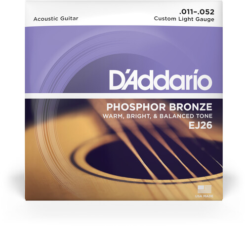 DADDARIO EJ26 PHOS BRNZ AC GTR STRGS CUS LGT 11-52