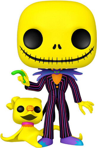 THE NIGHTMARE BEFORE CHRISTMAS BLKLT- JACK&ZERO